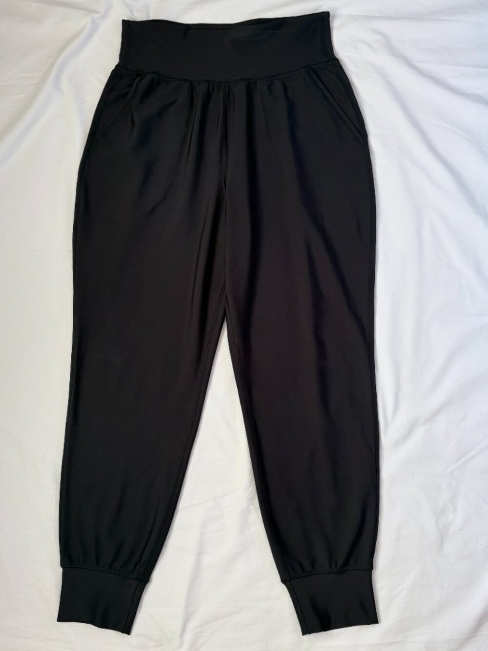 Old Navy Powersoft High Rise Jogger Black Go-Dry Active Medium - Picture 2 of 8